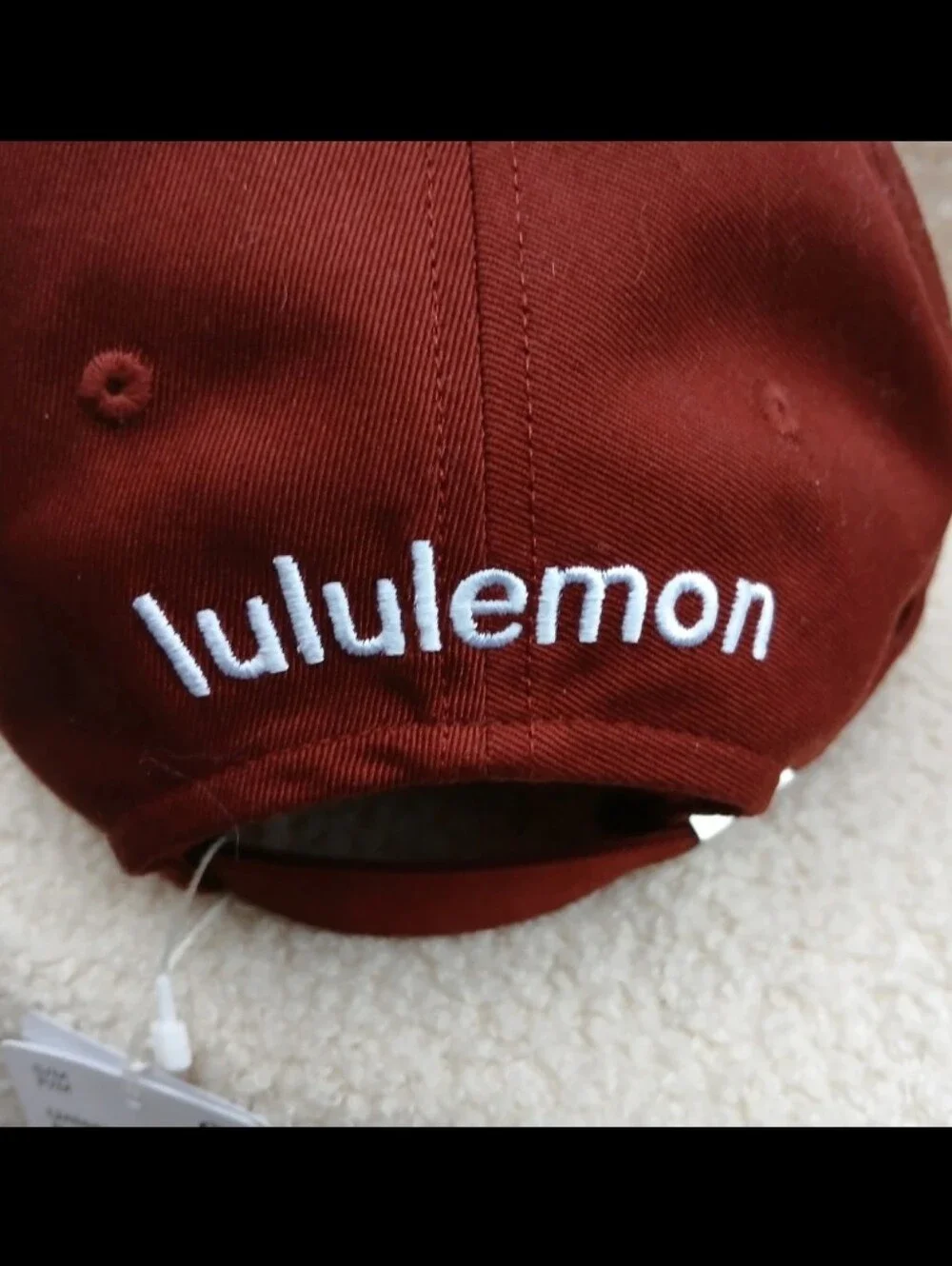 lululemon athletica  Cap in Maroon with Navy Chenille Lettering